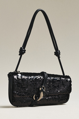Dolce Vita Alice Sequin Shoulder Bag In Black