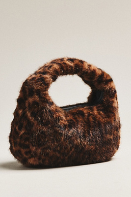 Dolce Vita Frankie Faux Fur Satchel In Brown