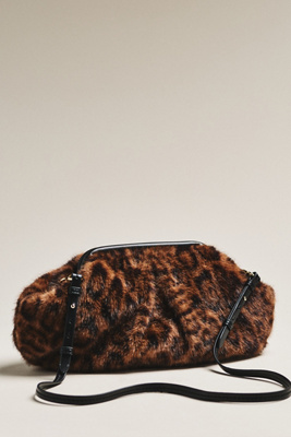 Dolce Vita Ramona Faux Fur Clutch In Brown