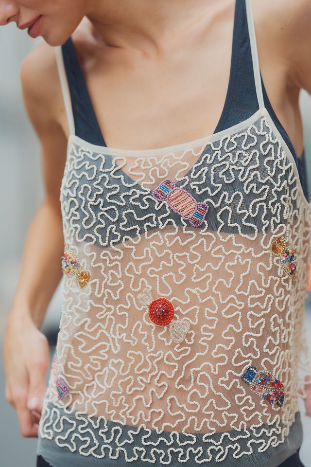 By Anthropologie Beaded Icon Cami | Anthropologie