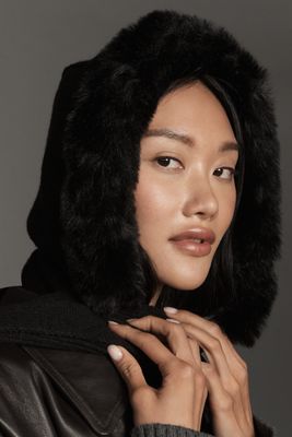 By Anthropologie Faux-Fur Trim Bonnet