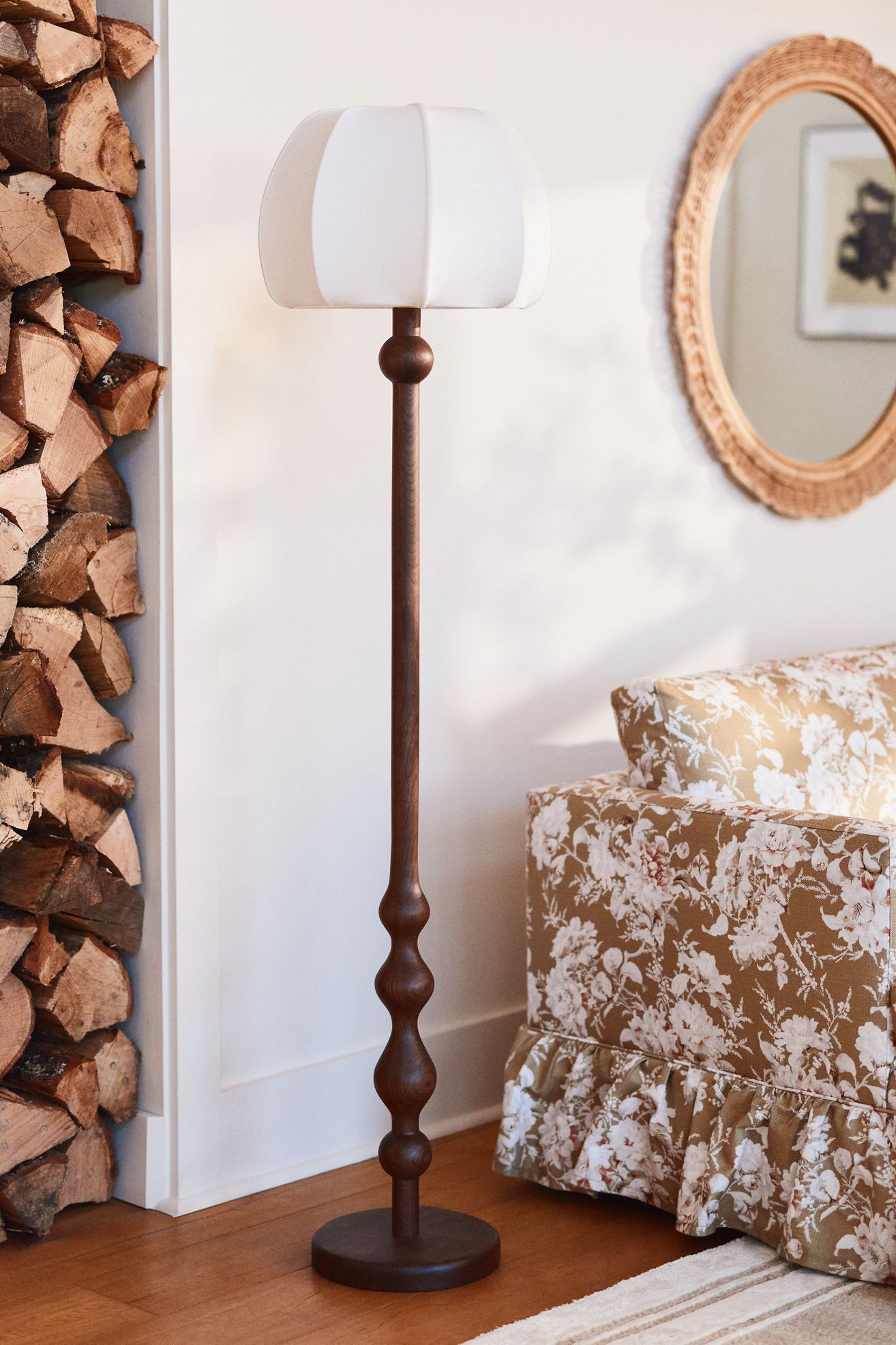 LALA Reimagined Wood Floor Lamp - Walnut