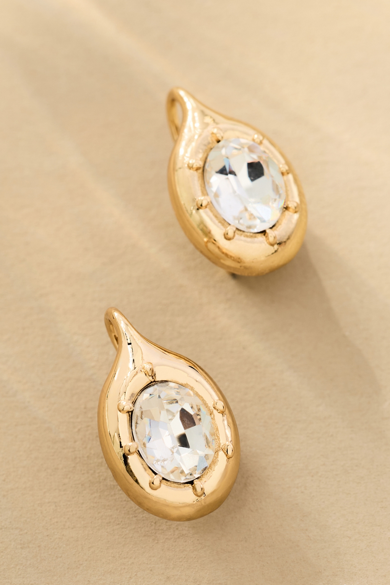 Crystal Fishhook Earrings