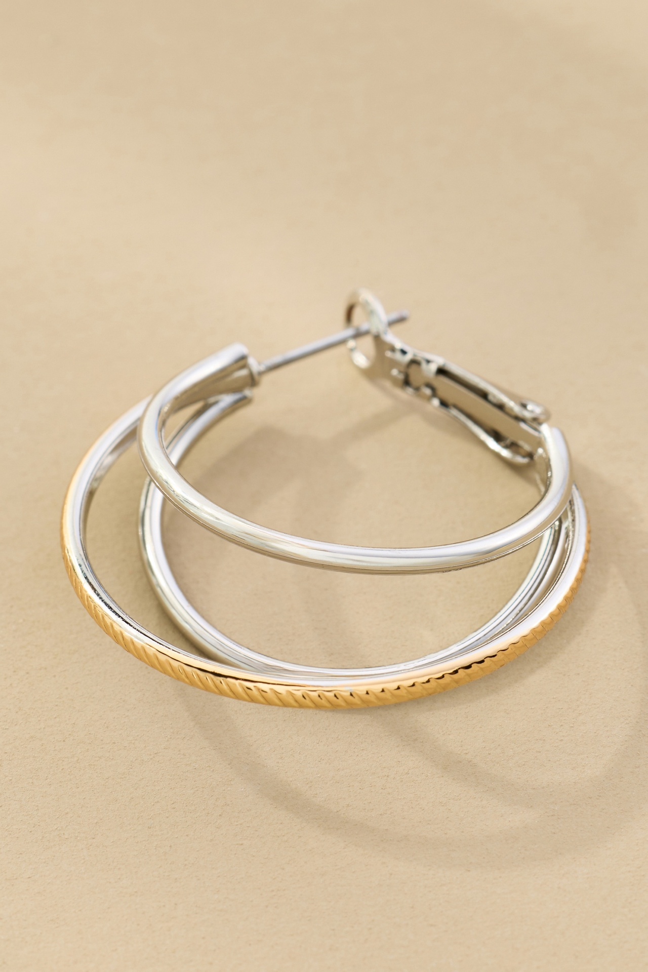 Triple-Layer Hoop Earrings