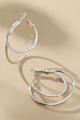 Boucles d'oreilles à double anneau