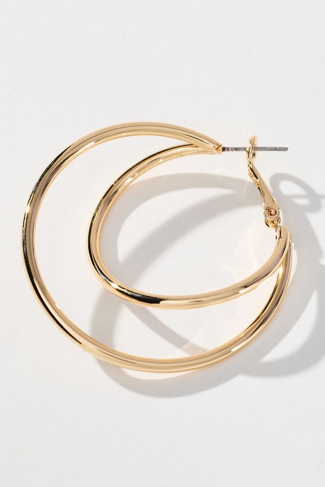 Double-Layer Hoop Earrings #1