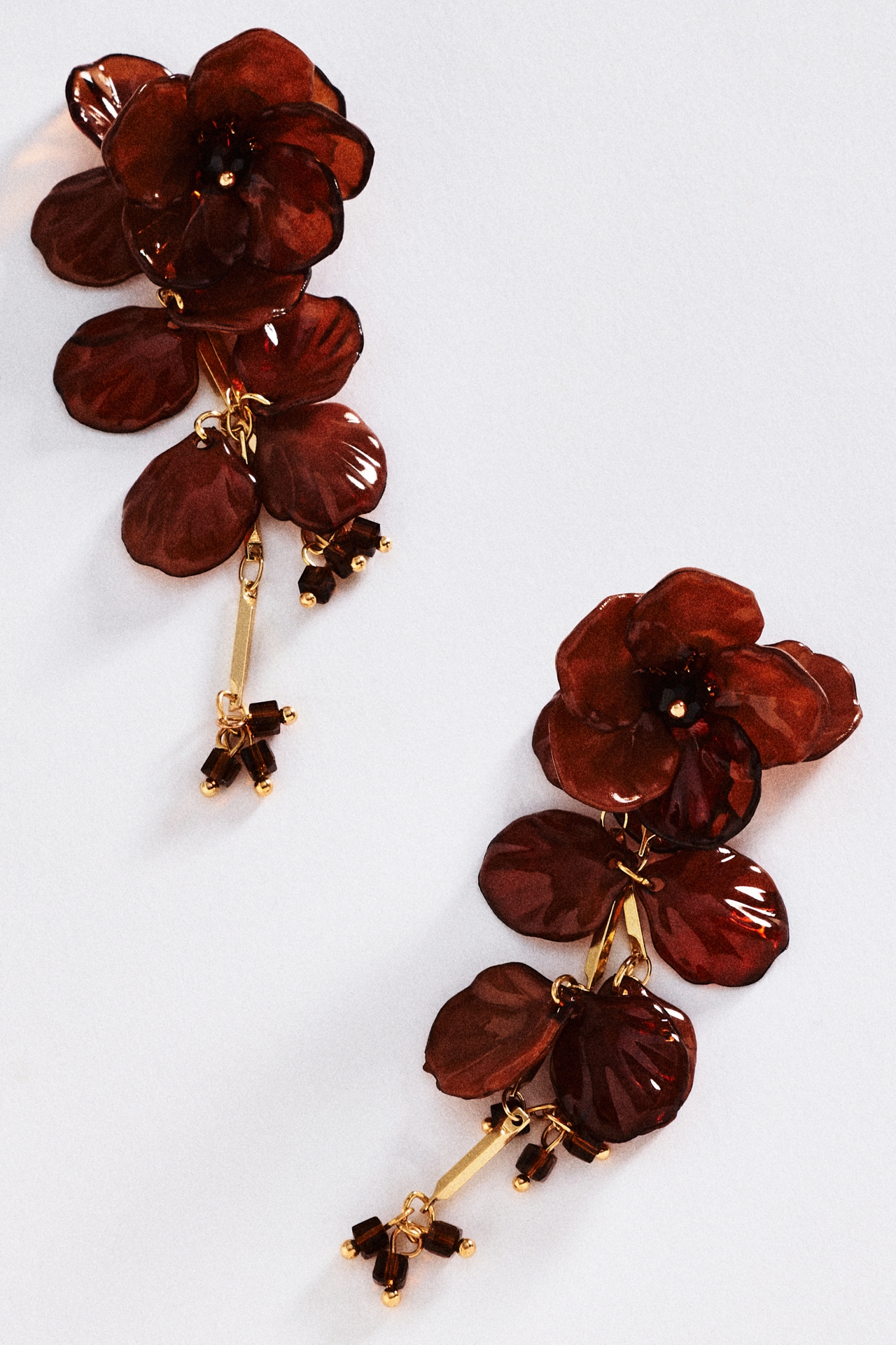 By Anthropologie Floral Drop Earrings