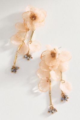 By Anthropologie Floral Drop Earrings