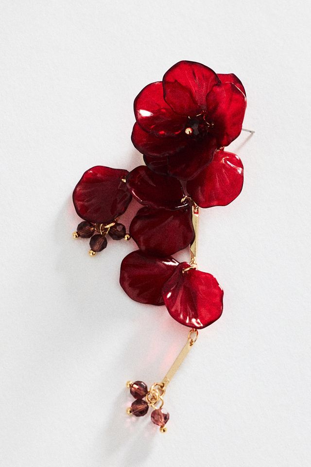 By Anthropologie Floral Drop Earrings #1
