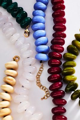 By Anthropologie Bowie Necklace, Large Beads