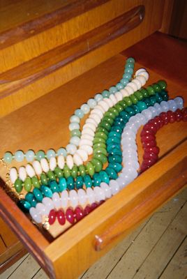 By Anthropologie Bowie Necklace, Large Beads