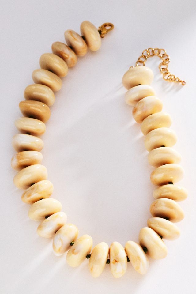 By Anthropologie Bowie Necklace, Large Beads #1