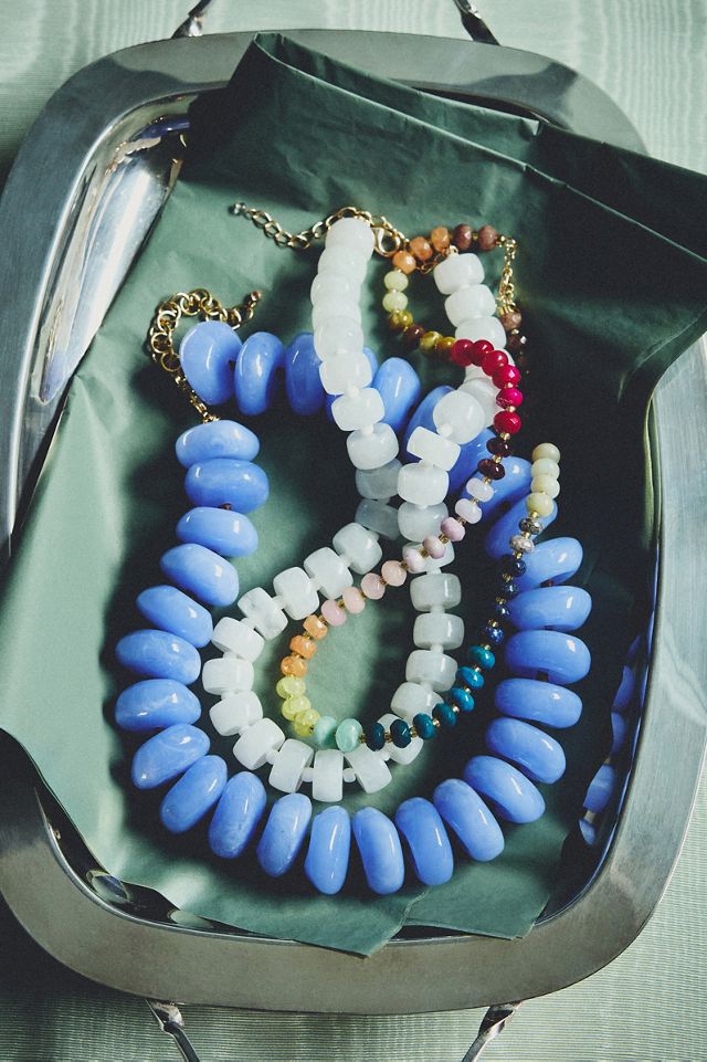 By Anthropologie Bowie Necklace, Large Beads #5