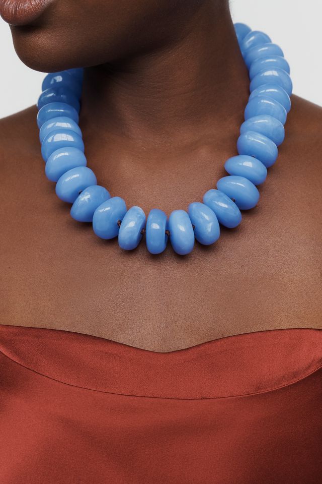 By Anthropologie Bowie Necklace, Large Beads #1
