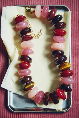 By Anthropologie Bowie Necklace, Large Beads