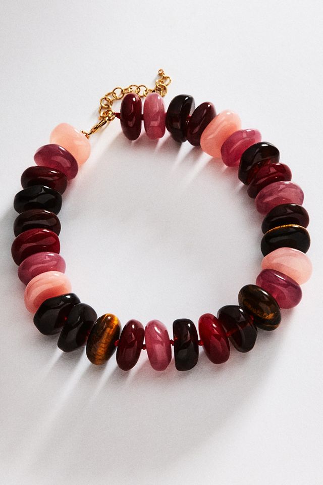 By Anthropologie Bowie Necklace, Large Beads #1