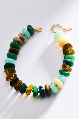 By Anthropologie Bowie Necklace, Large Beads