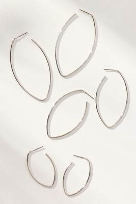 Graduated Hoop Earrings, Set of 3