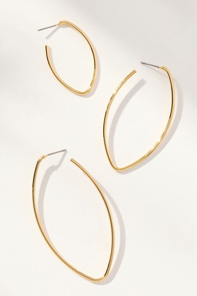 Graduated Hoop Earrings, Set of 3 #2