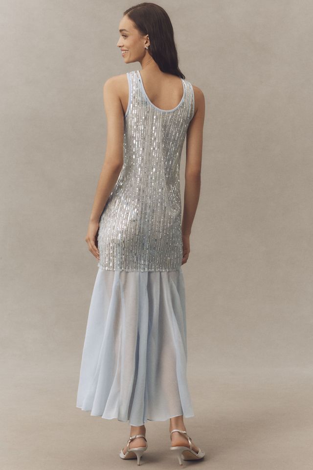 Endless Rose Sleeveless Sequin Chiffon Maxi Dress #1