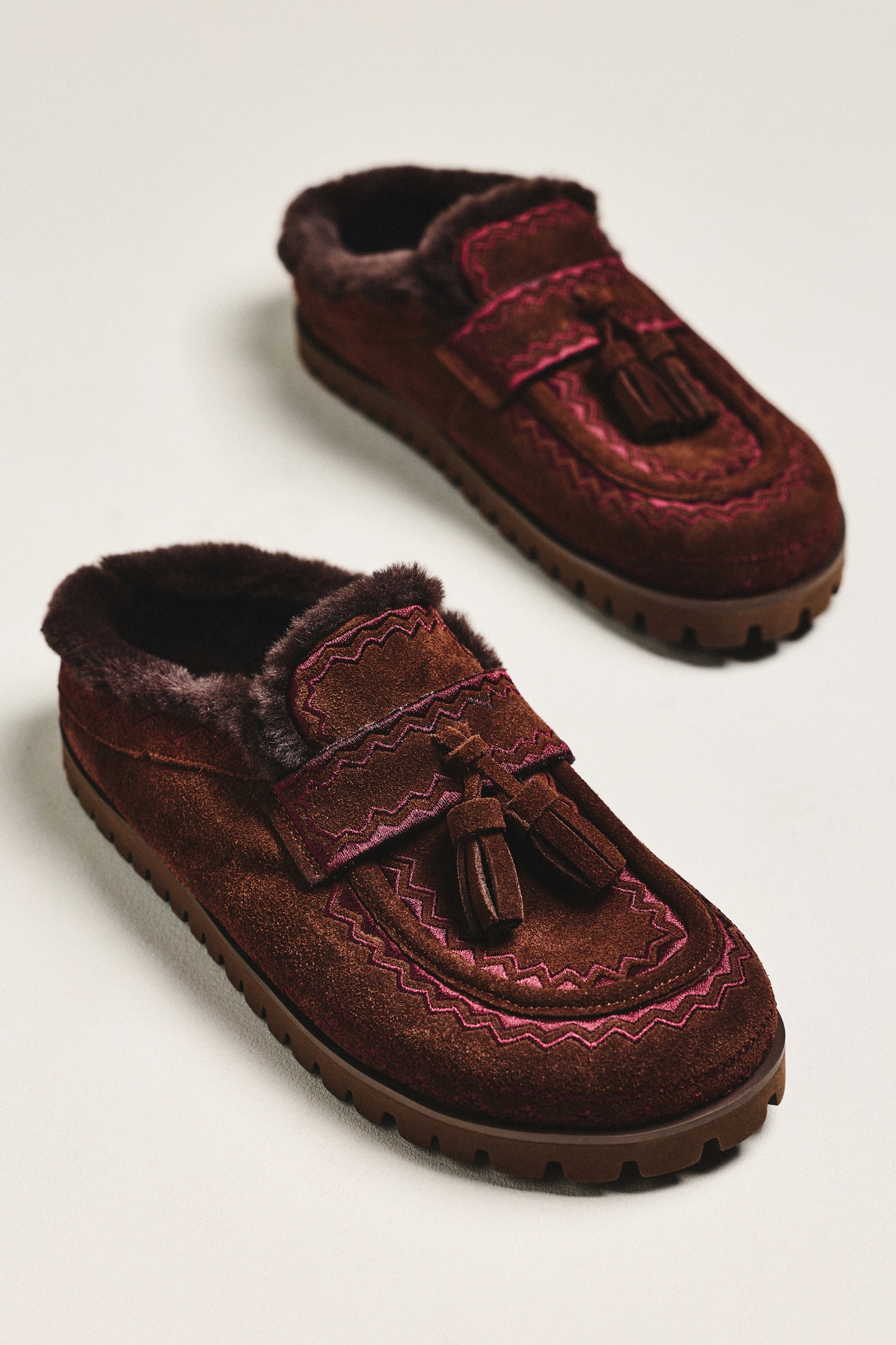 Bibi Lou Moc Contrast Tassel Flats