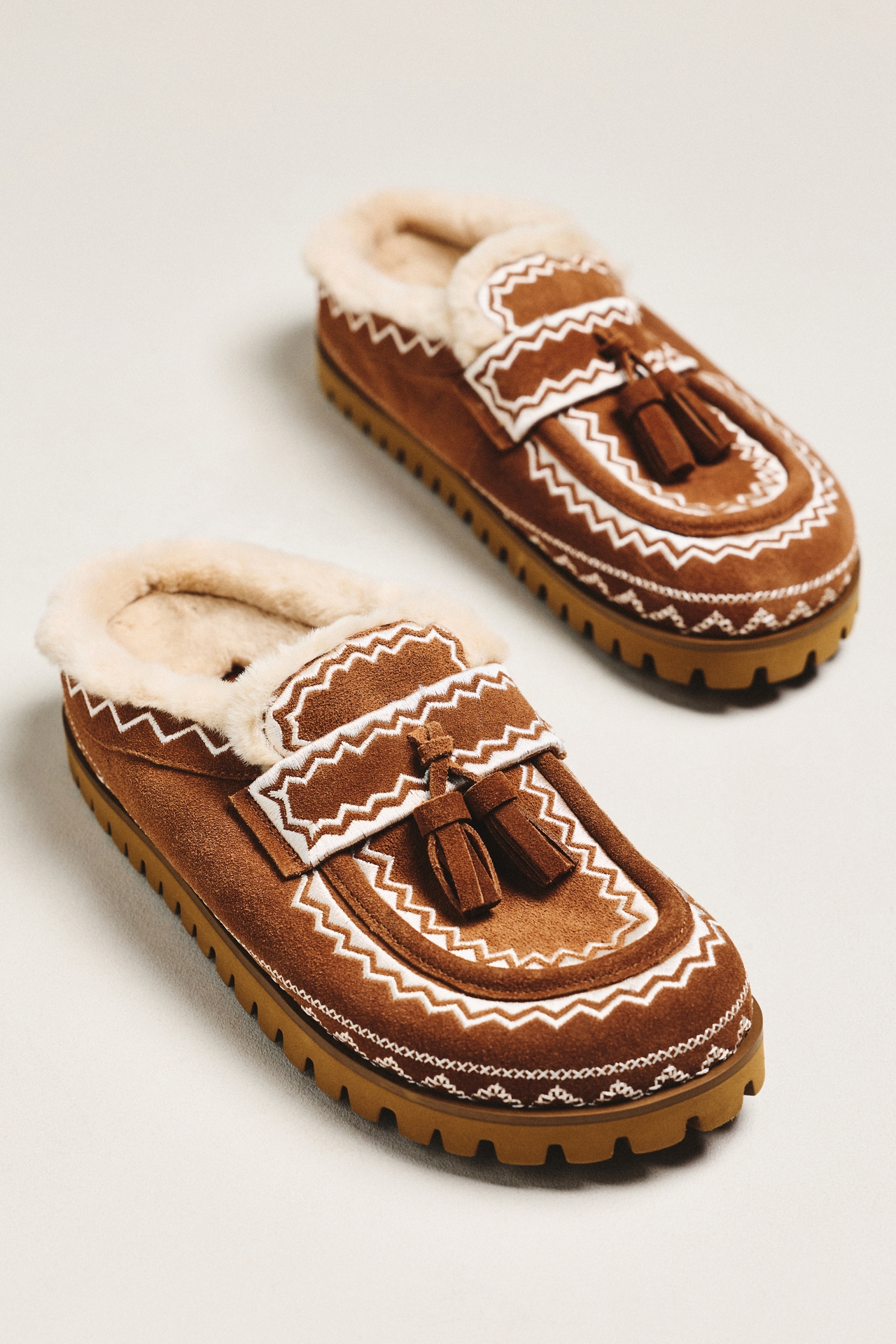 Bibi Lou Moc Contrast Tassel Flats