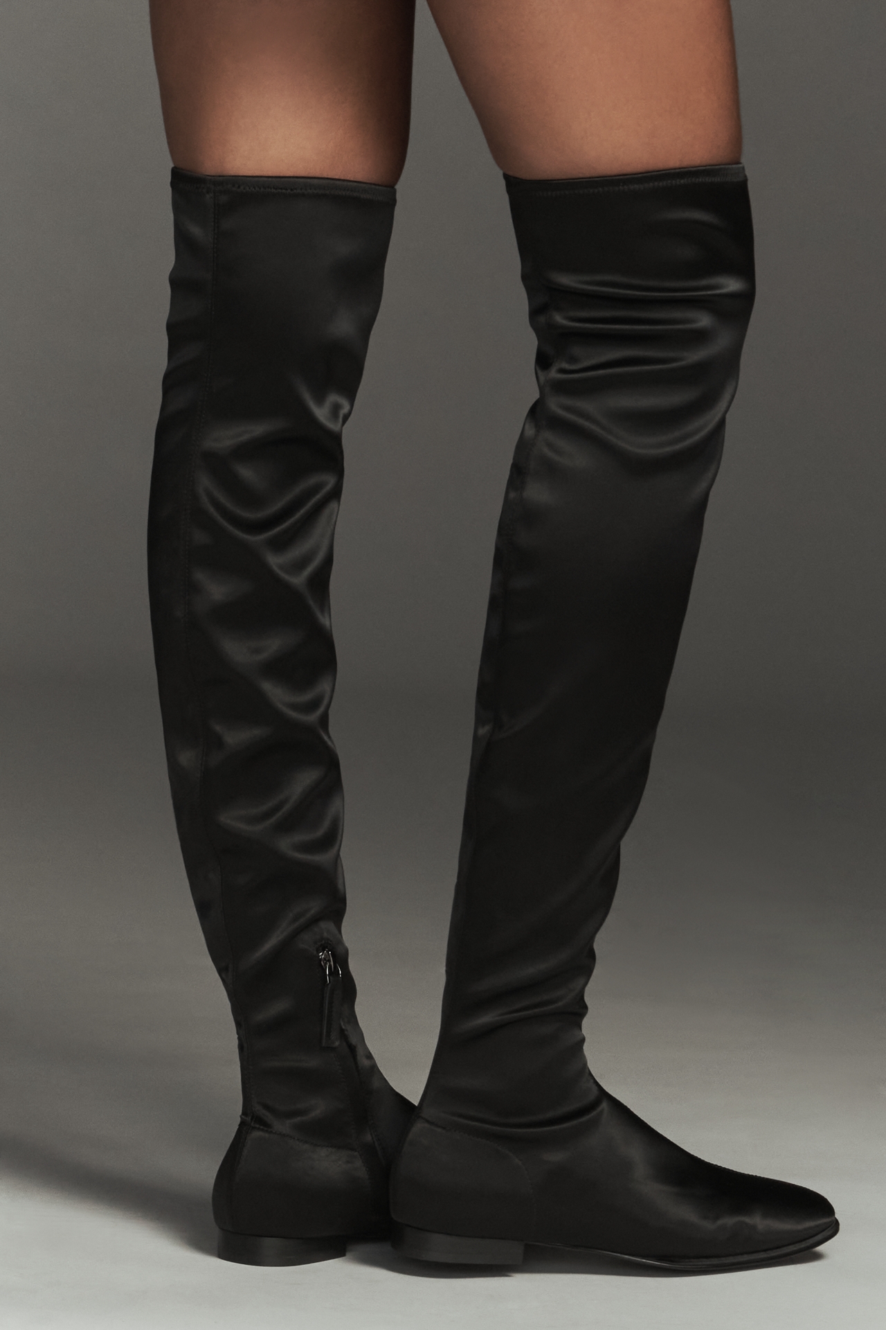 Bibi Lou Satin Over-The-Knee Boots
