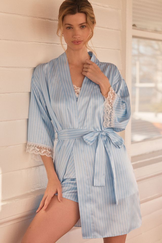 新品★スリムライン・トロピカルセットSライン✕3 2LSライン✕4 ストレーナー Flora Nikrooz Sabrina Striped 3-Piece Pajama Set | Anthropologie