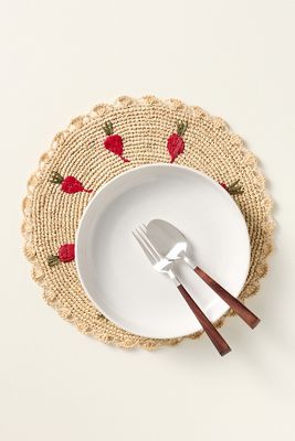 Handwoven Radish Placemat