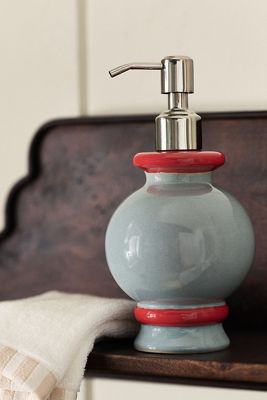 Damson Madder Ceramic Irregular Soap Dispenser