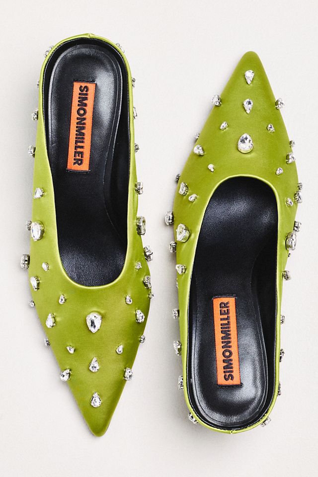 SIMONMILLER Gemstone Teardrop Mule Heels #1