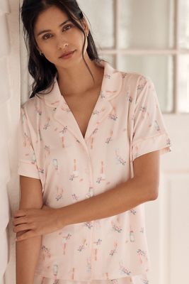 Flora Nikrooz Joy Notch Bridal 2-Piece Pajama Set