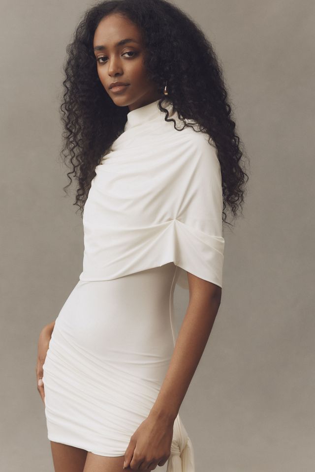Deme by Gabriella Colette Short-Sleeve Mini Cape Dress #6
