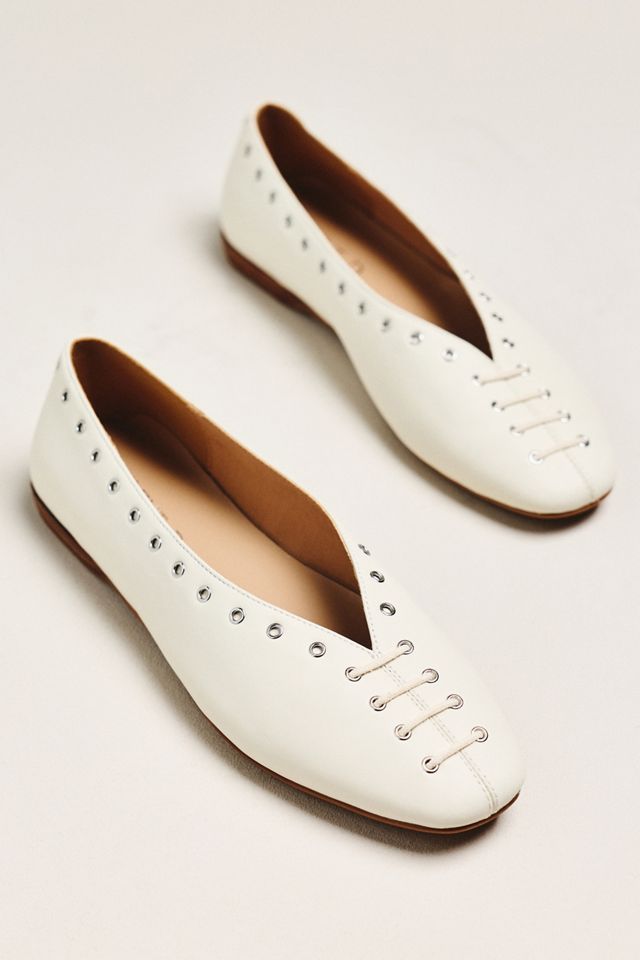 Silent D Lonny Grommet Lace-Up Flats | Anthropologie