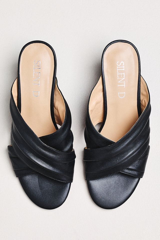 Silent D Kemmy X-Strap Mule Heels #1