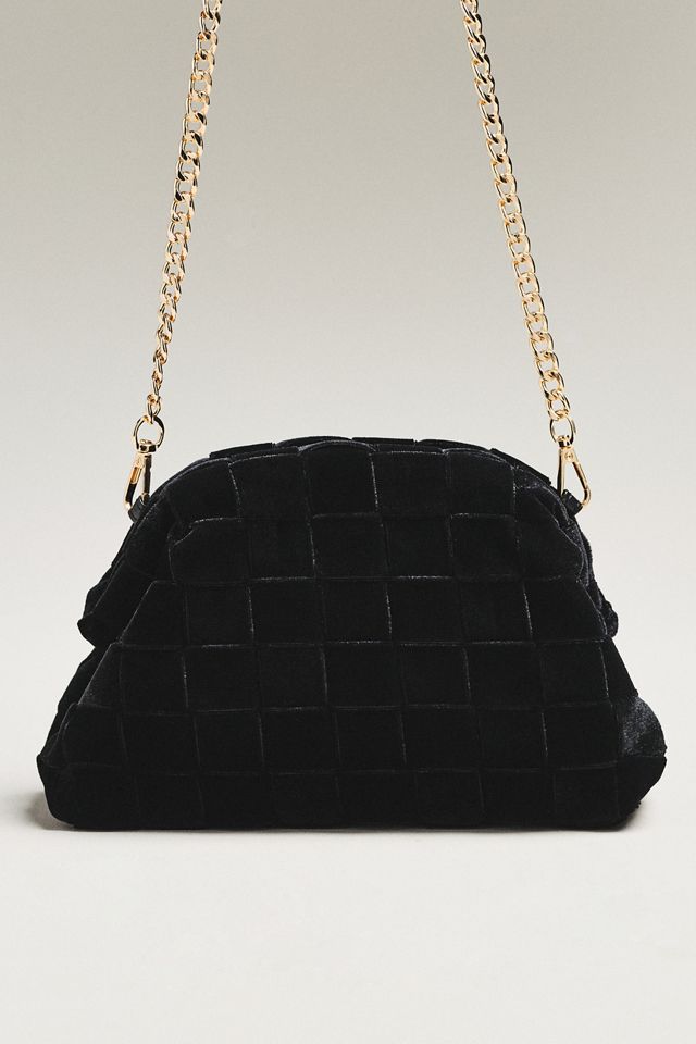 Thick Velvet Woven Clutch #1