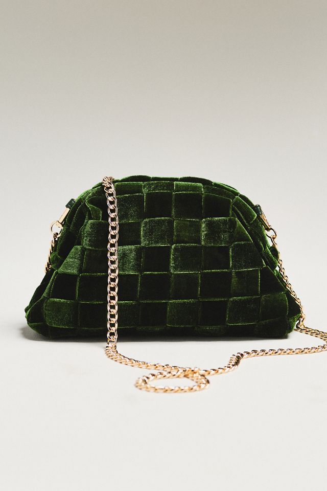 Thick Velvet Woven Clutch #1