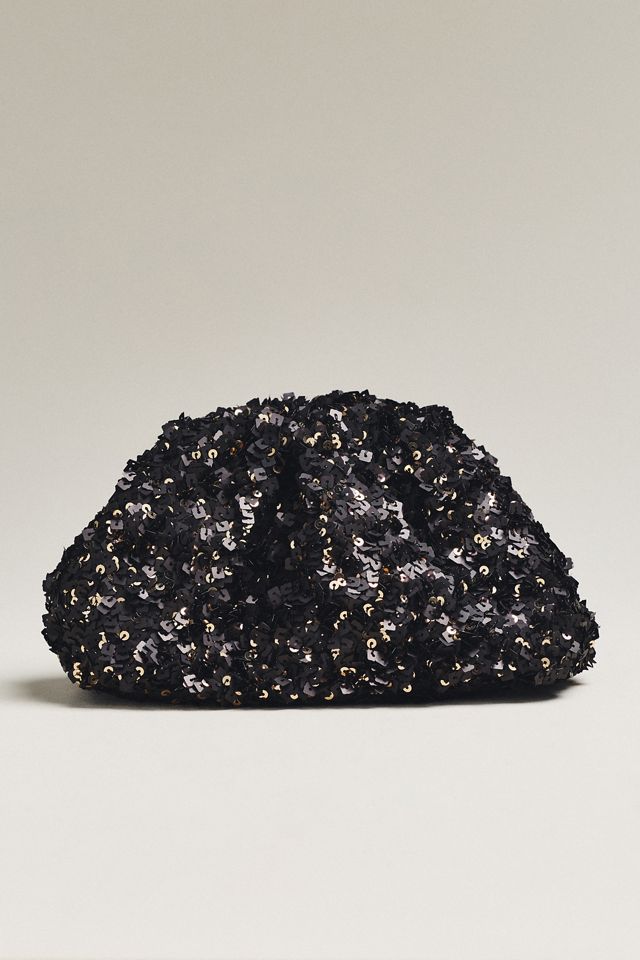 Maeve Sequin Slouchy Clutch #1