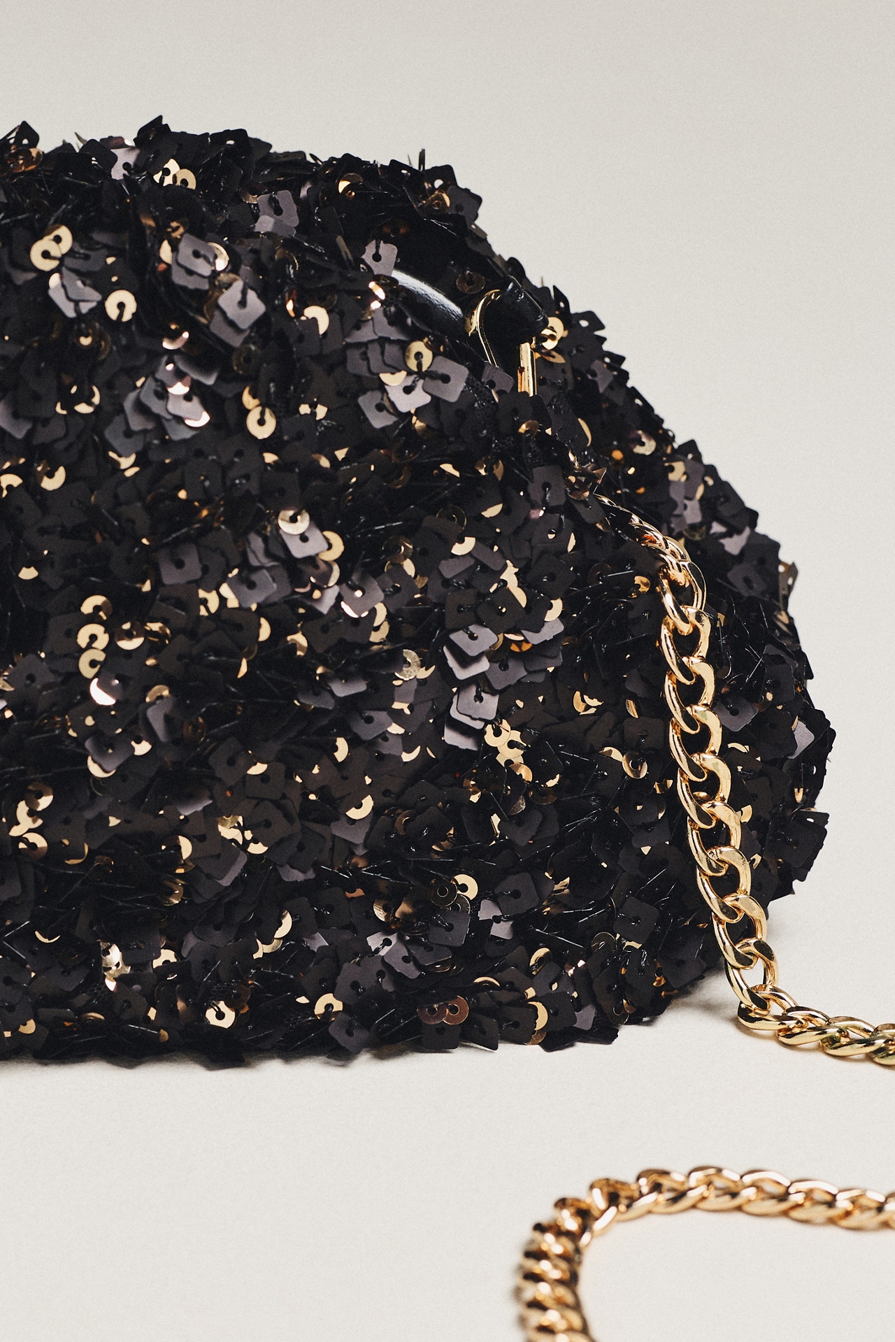 Maeve Sequin Slouchy Clutch