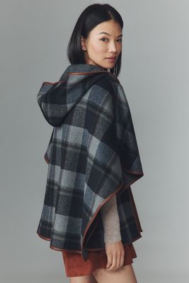 By Anthropologie Heritage Hooded Poncho