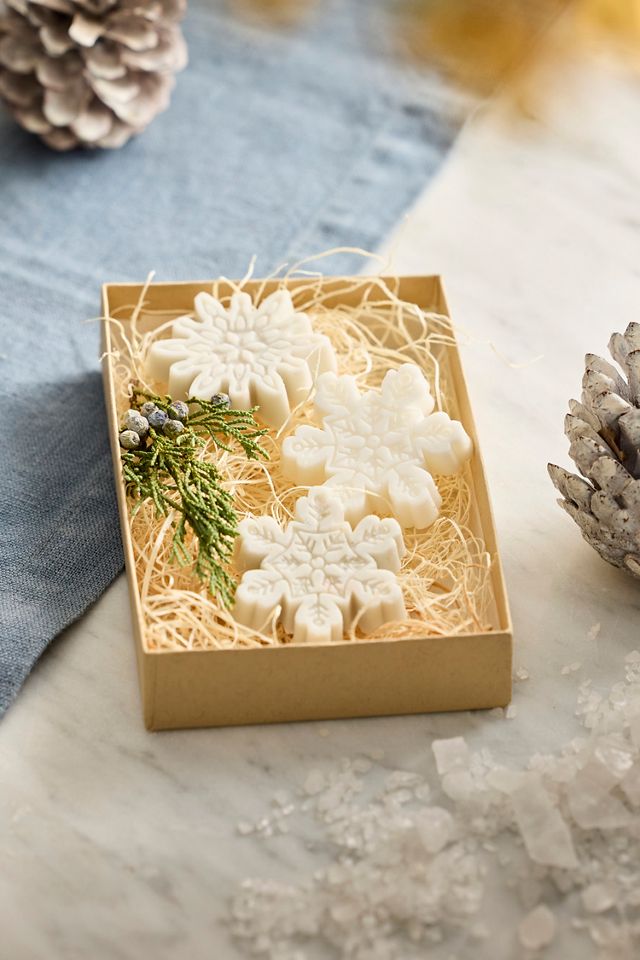 Cypress Snowflake Soaps, Set of 3