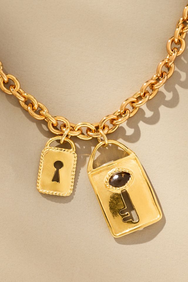Chan Luu Double Lock Charm Necklace #1