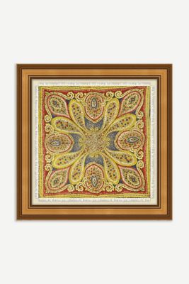 Patterned Scarf Gold Wall Art