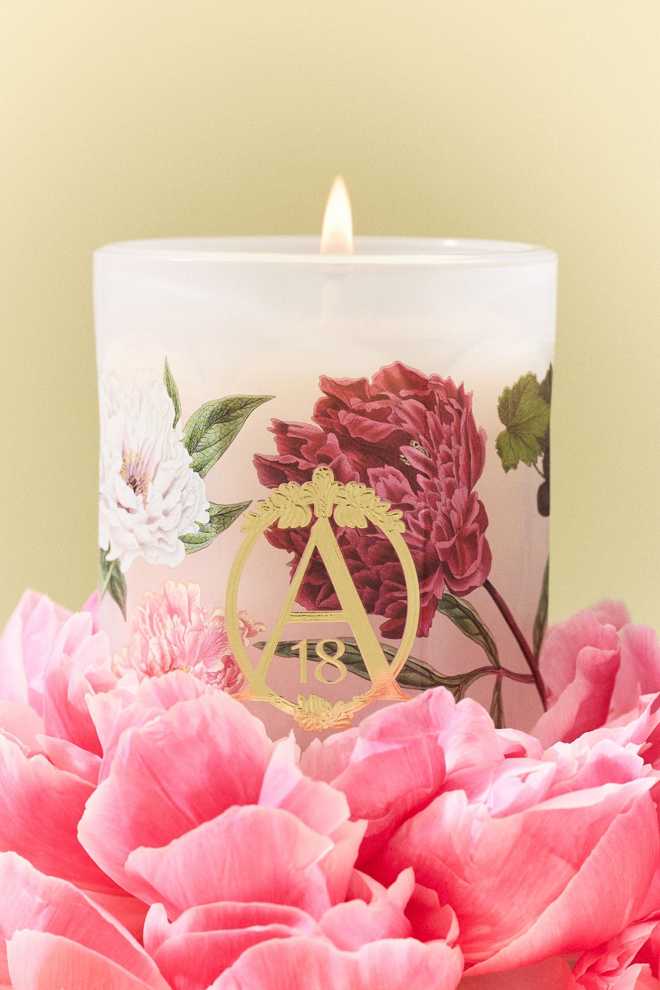Apothecary 18 Floral Peony Blush Boxed Glass Candle - Peony Blush, XS