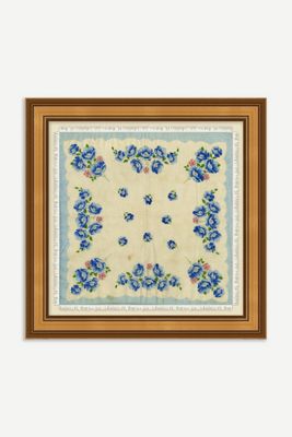 Patterned Scarf Blue Wall Art