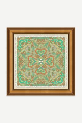 Patterned Scarf Seafoam Wall Art