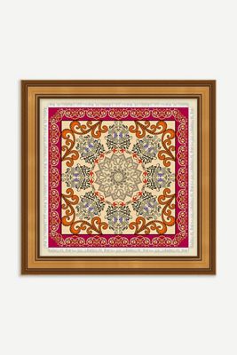 Patterned Scarf Red Wall Art