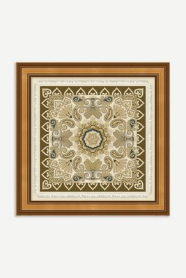 Patterned Scarf Moss Wall Art
