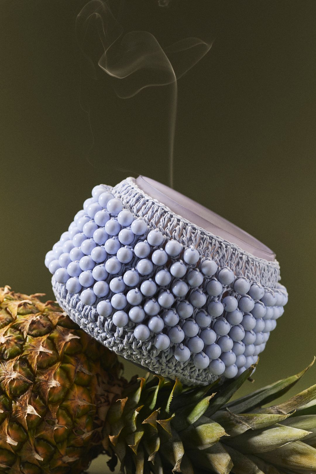 The Beaded Gather Candle by Anthropologie: Fresh Ocean Waves & Bergamot - Ocean Breeze & Mandarin, M