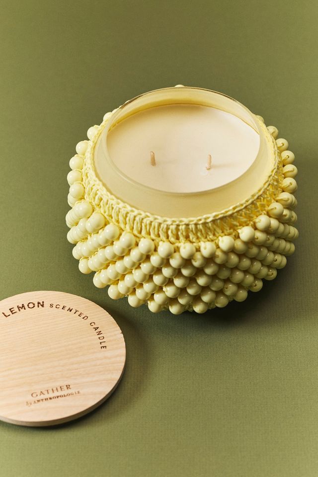 The Beaded Gather Candle by Anthropologie: Fruity Sun-Kissed Lemon